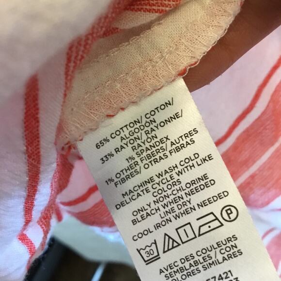 Loft Red & White Striped Tiered Cami - Picture 7 of 10